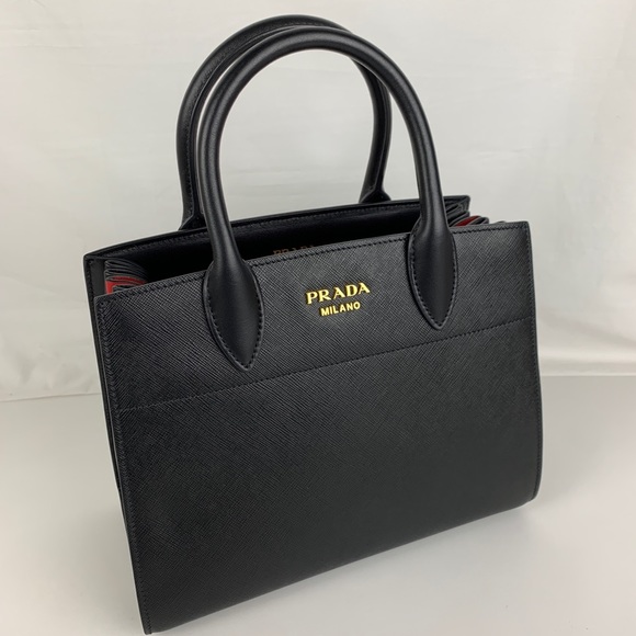Prada Handbags - New Prada Italian Bibliotheque Saffiano City Tote